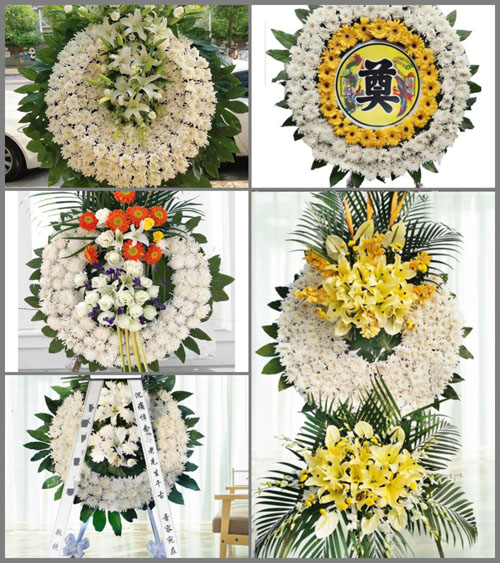 山东莱芜莱城区茶业口镇东圈村花圈速递